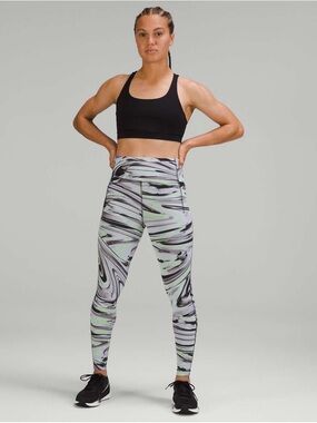 64. Lululemon Swift Speed High-Rise Tight 28"
Paint Glide Warp green NWT